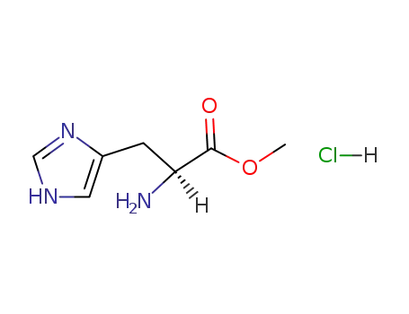 Molecular Structure of 100009-20-9 (D-Histidine, methyl ester, hydrochloride)