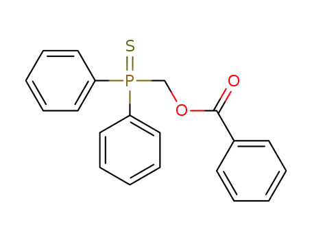 Molecular Structure of 1420040-32-9 ((benzoyloxymethyl)diphenylphosphine sulfide)