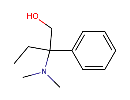 Molecular Structure of 39068-94-5 (beta-(dimethylamino)-beta-ethylphenethyl alcohol)