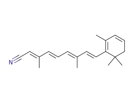 Molecular Structure of 6248-59-5 (VitaMin A2 Nitrile)