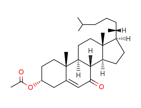 Molecular Structure of 71496-99-6 (7-oxocholest-5-en-3-yl acetate)