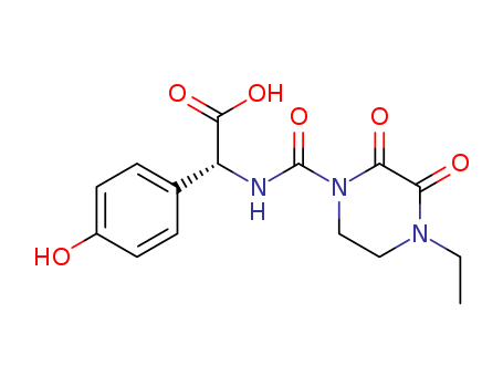 Benzeneacetic acid, a-[[(4-ethyl-2,3-dioxo-1-piperazinyl)carbonyl]amino]-4-hydroxy-(79868-75-0)