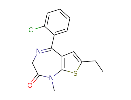 Molecular Structure of 33671-46-4 (CLOTIAZEPAM)