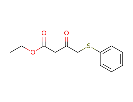 Molecular Structure of 25907-38-4 (Ethyl 3-oxo-4-(phenylthio)butanoate)
