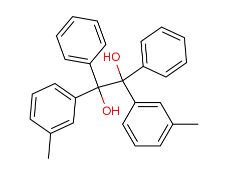 Molecular Structure of 120309-23-1 (1,2-diphenyl-1,2-di-<i>m</i>-tolyl-ethane-1,2-diol)