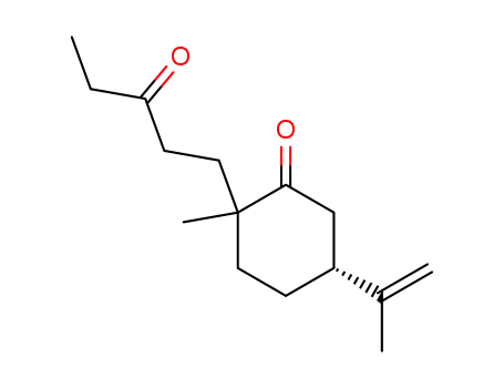 Cyclohexanone, 2-methyl-5-(1-methylethenyl)-2-(3-oxopentyl)-, (5R)-