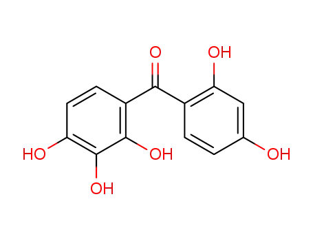 Molecular Structure of 92379-42-5 (2,2'3,4,4'-PENTAHYDROXY BENZOPHENONE)