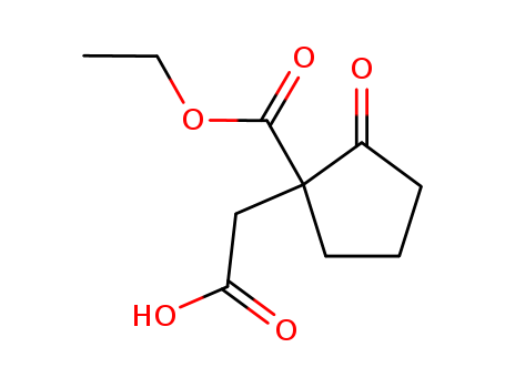 (1-(ethoxycarbonyl)-2-oxocyclopentyl)acetic acid cas  6342-78-5