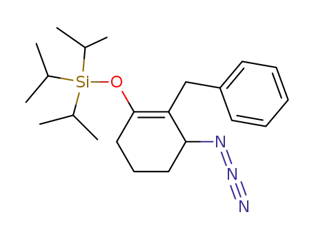 (3-Azido-2-benzyl-cyclohex-1-enyloxy)-triisopropyl-silane