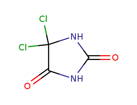 Molecular Structure of 4369-36-2 (dichlorohydantoin)
