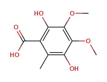 2,5-dihydroxy-3,4-dimethoxy-6-methyl-benzoic acid