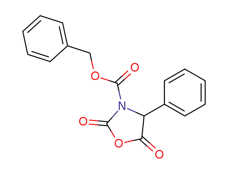 3-Oxazolidinecarboxylic acid, 2,5-dioxo-4-phenyl-, phenylmethyl ester
