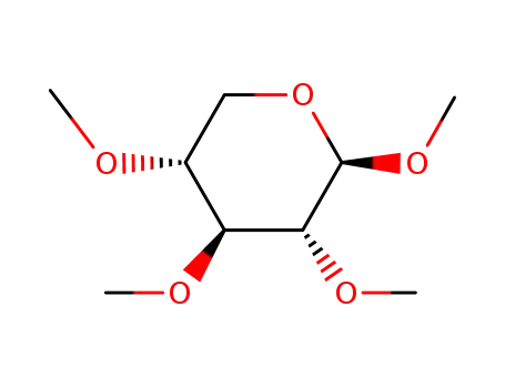 Molecular Structure of 2876-85-9 (Methyl 2,3,4-tri-O-methylxylopyranoside)