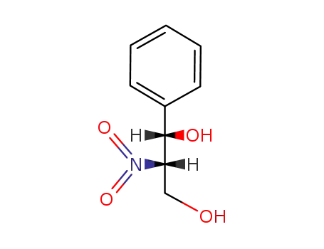 Molecular Structure of 5285-85-8 ((R*,R*)-()-2-nitro-1-phenylpropane-1,3-diol)