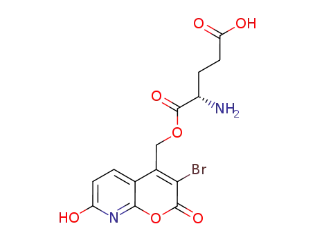 (S)-4-amino-5-((3-bromo-7-hydroxy-2-oxo-2H-pyrano[2,3-b]pyridin-4-yl)methoxy)-5-oxopentanoic acid