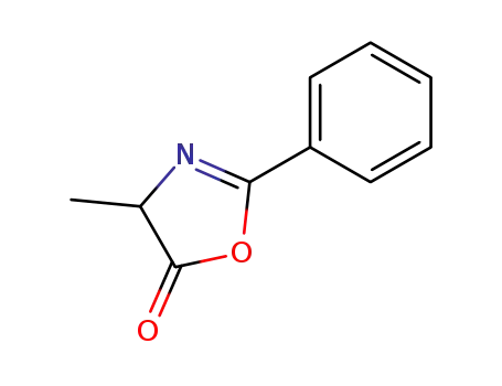 Molecular Structure of 13302-43-7 (4-METHYL-2-PHENYL-2-OXAZOLINE-5-ONE)