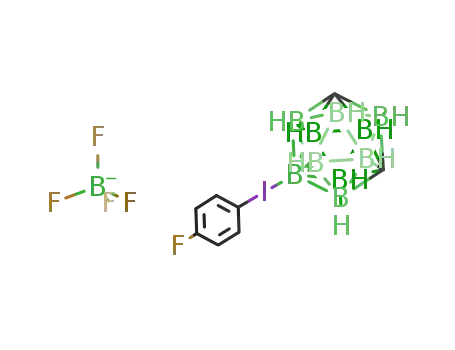 Molecular Structure of 99506-39-5 (4-fluorophenyl(m-carboran-9-yl)iodonium tetrafluoroborate)
