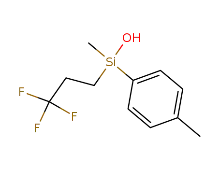 Molecular Structure of 267012-06-6 (methyl(4-methylphenyl)(3,3,3-trifluoropropyl)silanol)