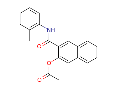 2-Naphthalenecarboxamide,3-(acetyloxy)-N-(2-methylphenyl)-                                                                                                                                              