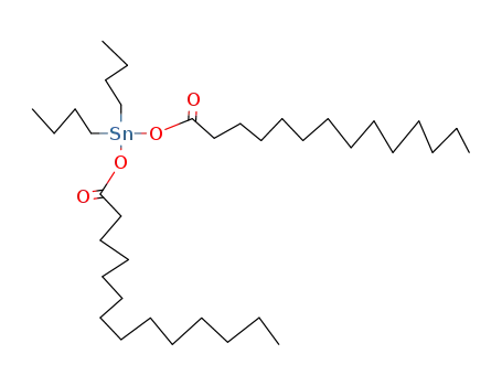 Molecular Structure of 28660-67-5 (dibutylbis(myristoyloxy)stannane)