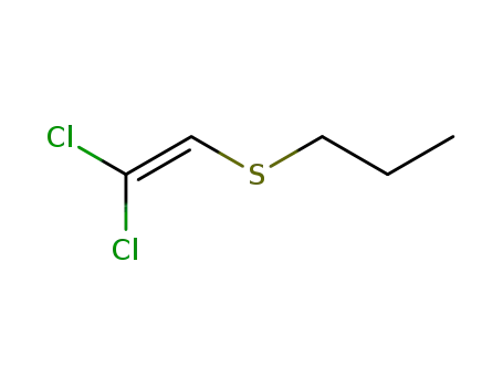 Molecular Structure of 17487-58-0 (Propane, 1-[(2,2-dichloroethenyl)thio]-)