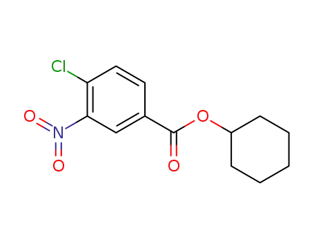 Molecular Structure of 62754-14-7 (Benzoic acid, 4-chloro-3-nitro-, cyclohexyl ester)
