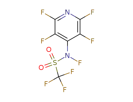 Molecular Structure of 128812-96-4 (perfluoro-<N-fluoro-N-(4-pyridyl)methanesulphoneamide>)