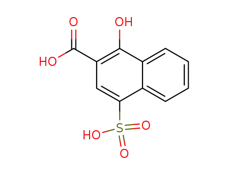 Molecular Structure of 66695-90-7 (1-Hydroxy-4-sulfo-2-naphthoic acid)