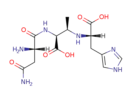 Molecular Structure of 105424-59-7 (N-[(1R,2S)-2-(L-asparaginylamino)-2-carboxy-1-methylethyl]-L-histidine)