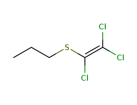 Molecular Structure of 4526-54-9 (Propane, 1-[(trichloroethenyl)thio]-)