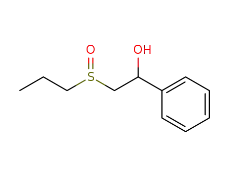 Molecular Structure of 878544-53-7 (1-phenyl-2-(propane-1-sulfinyl)-ethanol)