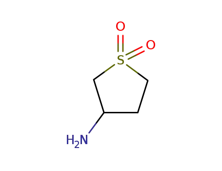 Molecular Structure of 6338-70-1 (3-aminosulfolane)