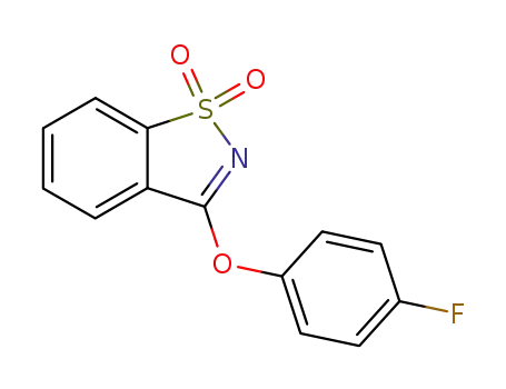 3-(4-Fluoro-phenoxy)-benzo[d]isothiazole 1,1-dioxide
