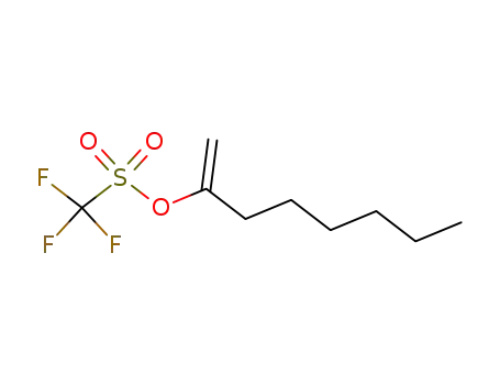 Molecular Structure of 98747-02-5 (1-Hexylethenyl triflate)
