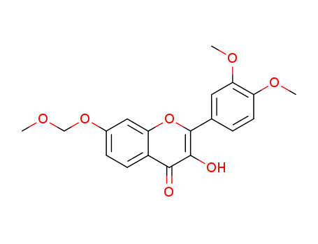 Molecular Structure of 109688-49-5 (2-(3,4-dimethoxy-phenyl)-3-hydroxy-7-methoxymethoxy-chromen-4-one)