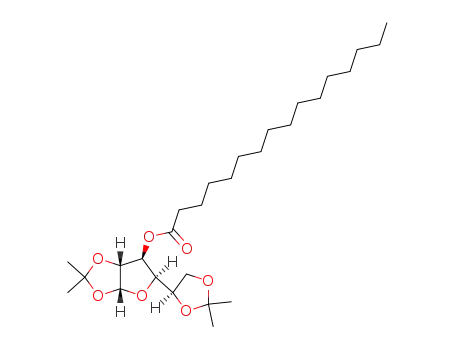 Molecular Structure of 24613-34-1 (3-O-Palmitoyl-1,2:5,6-di-O-isopropylidene-α-D-glucofuranose)