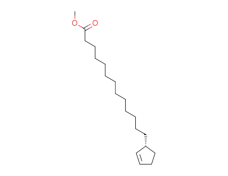 Molecular Structure of 24828-59-9 (methyl (S)-cyclopent-2-ene-1-tridecanoate)