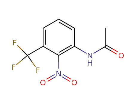 Molecular Structure of 387-19-9 (N-(2-nitro-3-(trifluoroMethyl)phenyl)acetaMide)