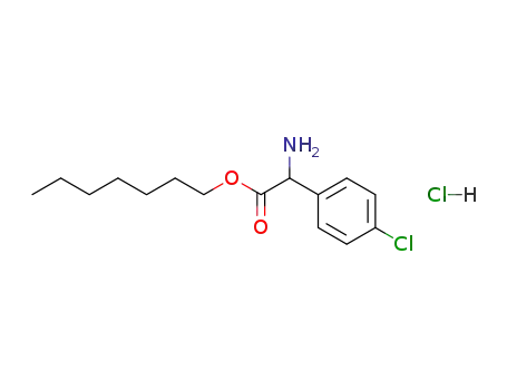 Amino-(4-chloro-phenyl)-acetic acid heptyl ester; hydrochloride