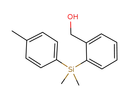 Molecular Structure of 1217863-38-1 ({2-[Dimethyl(4-methylphenyl)silyl]phenyl}methanol)