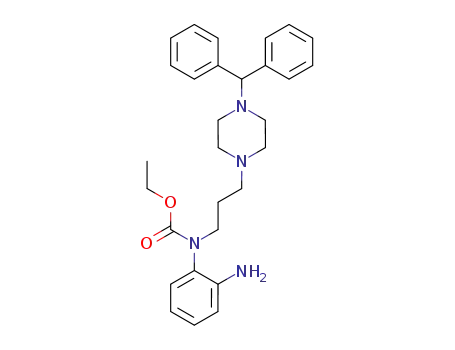 N-ethoxycarbonyl-N-<3-(4-diphenylmethylpiperazin-1-yl)prop-1-yl>-o-phenylenediamine