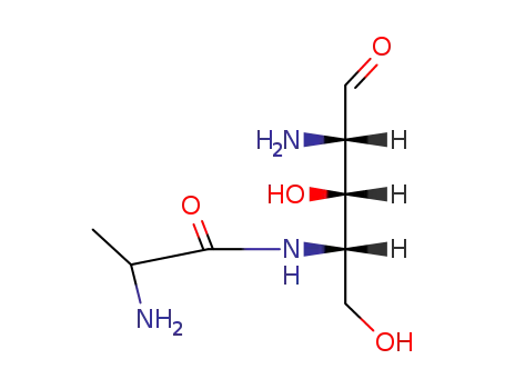 Molecular Structure of 38819-28-2 ((R)-2-amino-4-[(2-aminopropionyl)amino]-2,4-dideoxy-L-arabinose)