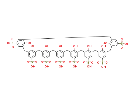 Molecular Structure of 137407-62-6 (4-SULFOCALIX[8]ARENE)