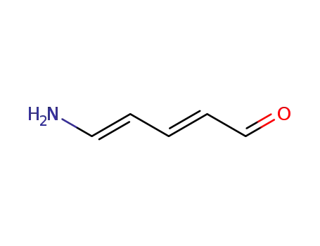 Molecular Structure of 79101-67-0 (2,4-Pentadienal, 5-amino-, (2E,4E)-)
