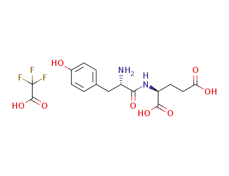 Molecular Structure of 1422973-47-4 (L-Tyr-L-Glu-OH trifluoroacetate)