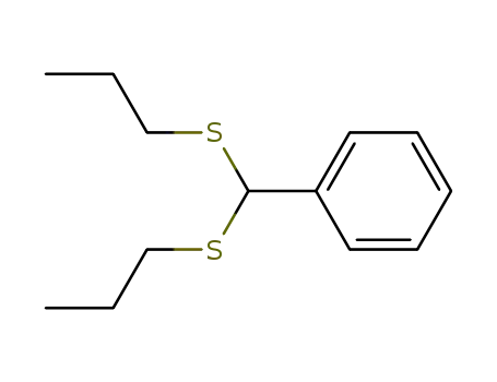 Molecular Structure of 60595-12-2 (Bis(propylthio)methylbenzene)
