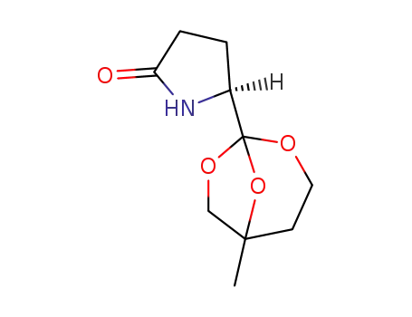 Molecular Structure of 570429-69-5 (2-Pyrrolidinone, 5-(5-methyl-2,7,8-trioxabicyclo[3.2.1]oct-1-yl)-, (5S)-)