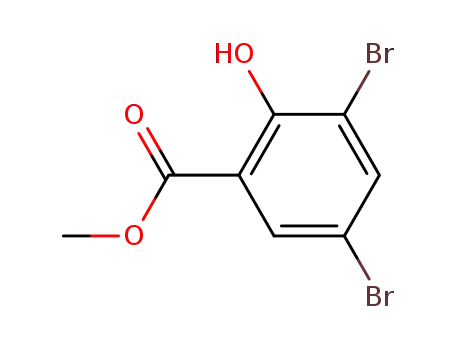 Molecular Structure of 21702-79-4 (METHYL 3,5-DIBROMO-2-HYDROXYBENZOATE)