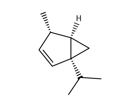 Molecular Structure of 18767-59-4 ((+)-(1S,4SR,5R)-1-isopropyl-4-methylbicyclo[3.1.0]hex-2-ene)