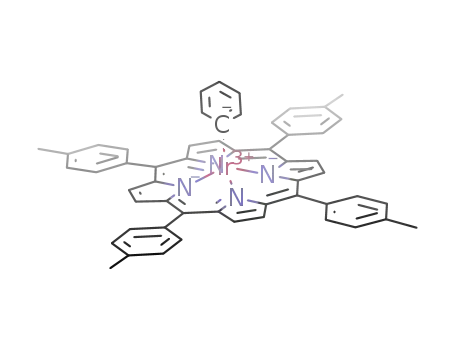Molecular Structure of 1224699-27-7 (phenyl(5,10,15,20-tetrakis(p-tolyl)porphyrinato)iridium(III))